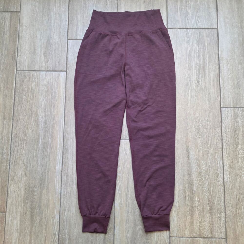 Beyond Yoga Joggers Womens M Mauve Pink High Rise Lounge Sweatpants Athleisure